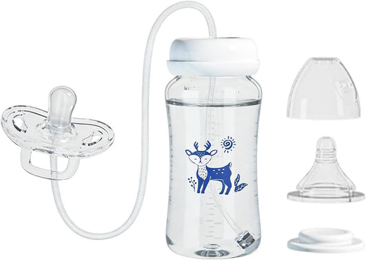 Hands-free baby feeding bottle