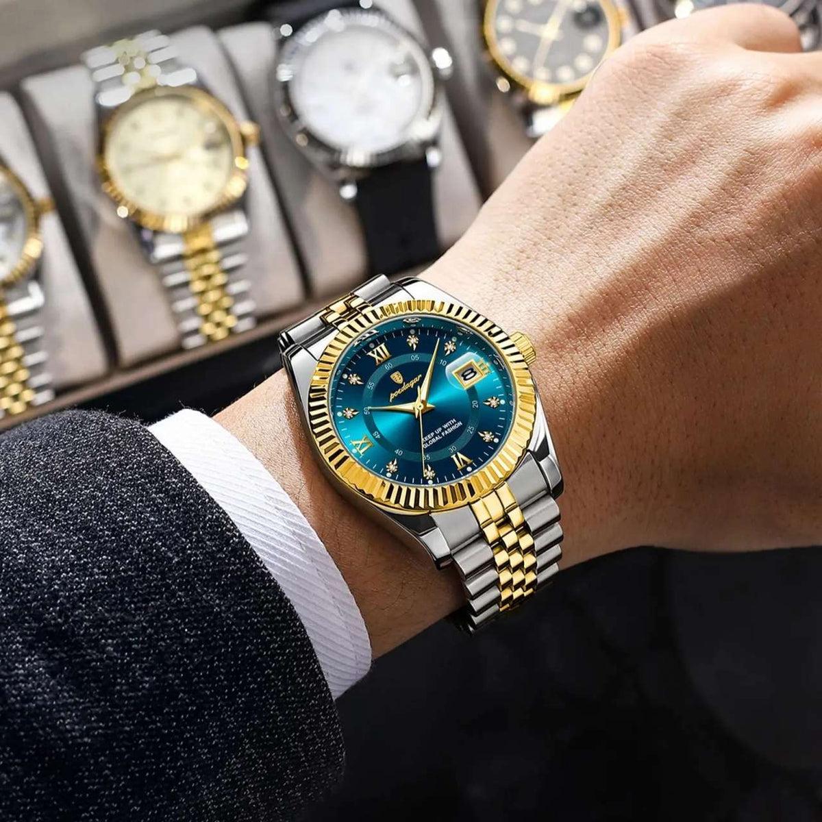 POEDAGAR 910 Luxury Men Watch For Man Waterproof Luminous Date Men Watch