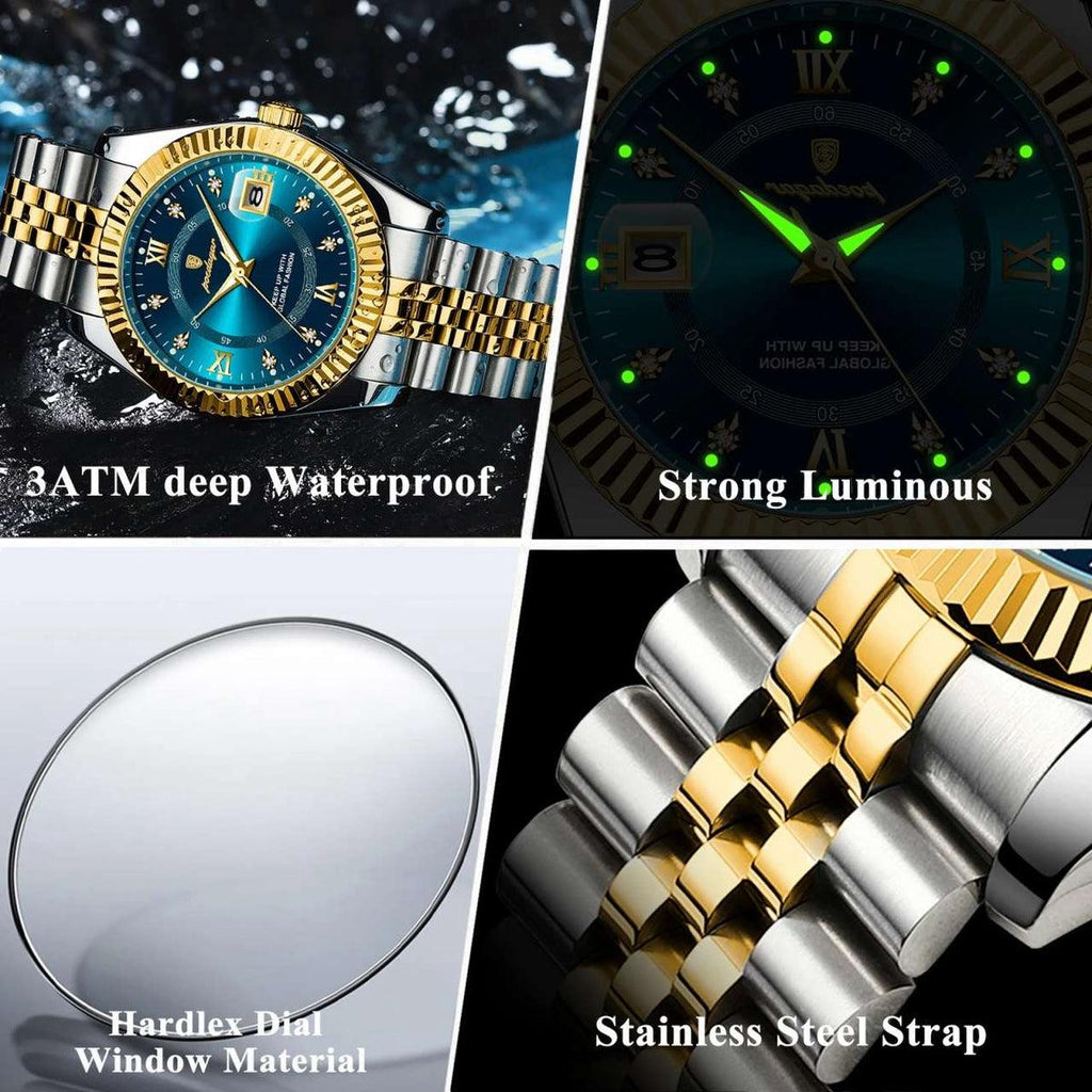 POEDAGAR 910 Luxury Men Watch For Man Waterproof Luminous Date Men Watch