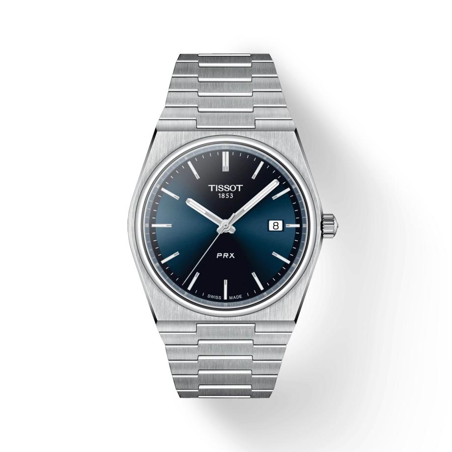 Tissot PRX Silver Stainless Steel Blue Dial Quartz Unisex Watch – T137.210.11.041.00